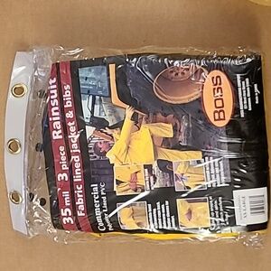 Boss 3 piece polyester lined PVC rainsuit